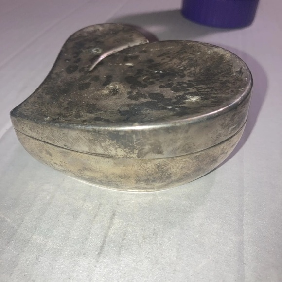 vintage silver heart jewelry box Set - Picture 5 of 9